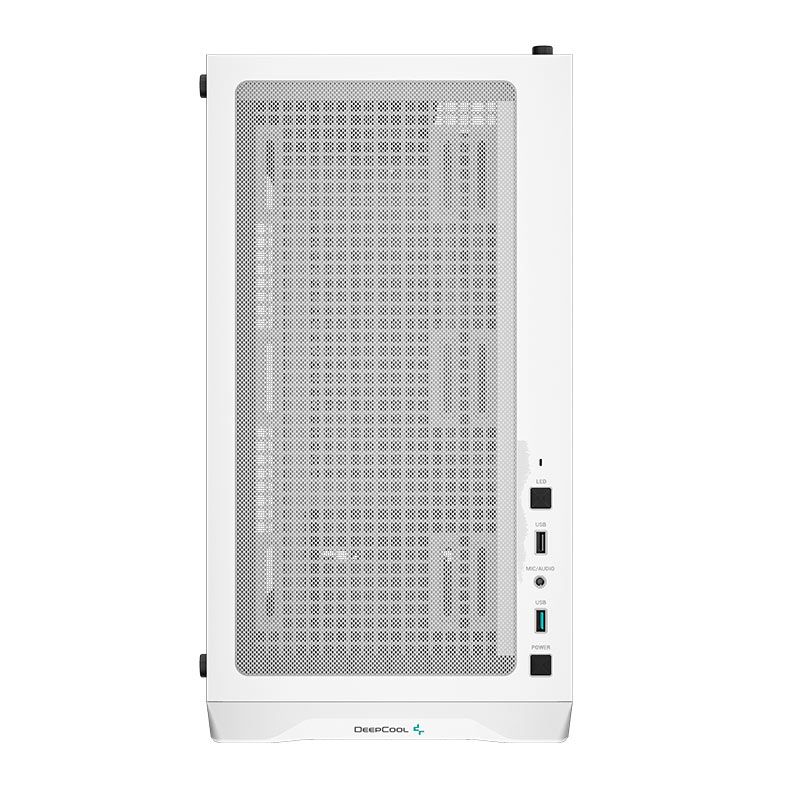 Gabinete Gamer Deepcool CC360 WH ARGB, Mid-Tower, Lateral de Vidro, Com 3 Fans, Branco, R-CC360-WHAPM3-G-1