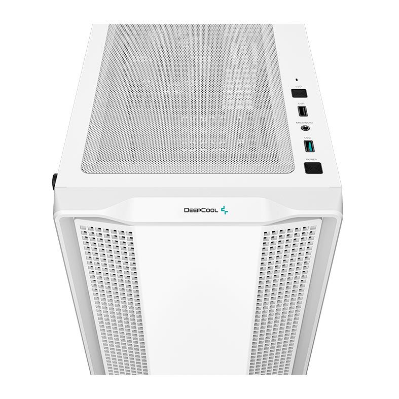 Gabinete Gamer Deepcool CC360 WH ARGB, Mid-Tower, Lateral de Vidro, Com 3 Fans, Branco, R-CC360-WHAPM3-G-1