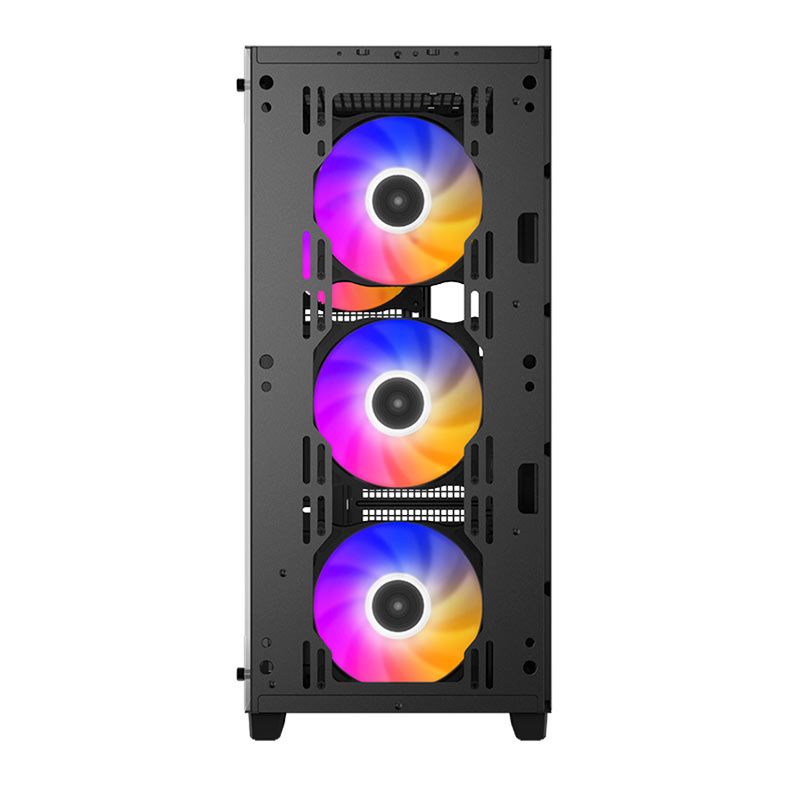 Gabinete Gamer DeepCool CC560 FS, Mid-Tower, Lateral de Vidro, Com 4 Fans, Preto, R-CC560-BKTAA4-A-1