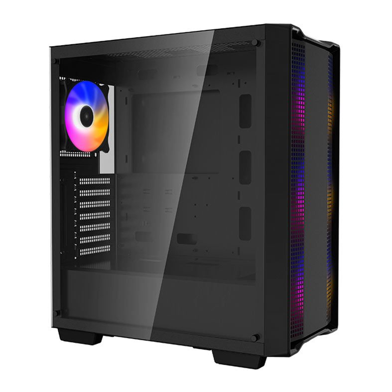 Gabinete Gamer DeepCool CC560 FS, Mid-Tower, Lateral de Vidro, Com 4 Fans, Preto, R-CC560-BKTAA4-A-1