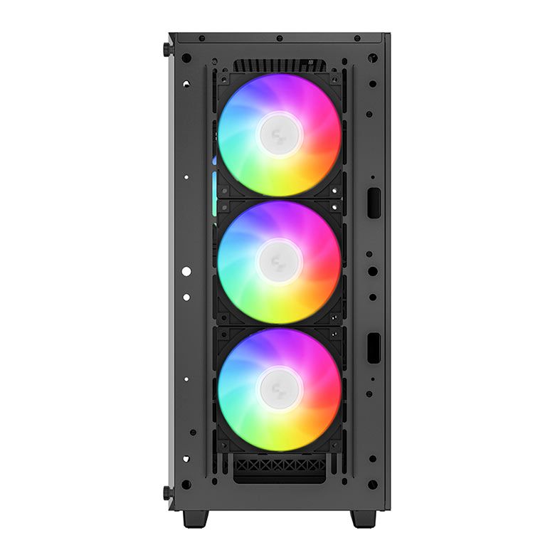 Gabinete Gamer DeepCool CC560 V2, ARGB, Mid-Tower, Lateral de Vidro, Com 4 Fans, Preto, R-CC560-BKTAA4-G-2