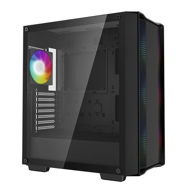 Gabinete Gamer DeepCool CC560 V2, ARGB, Mid-Tower, Lateral de Vidro, Com 4 Fans, Preto, R-CC560-BKTAA4-G-2
