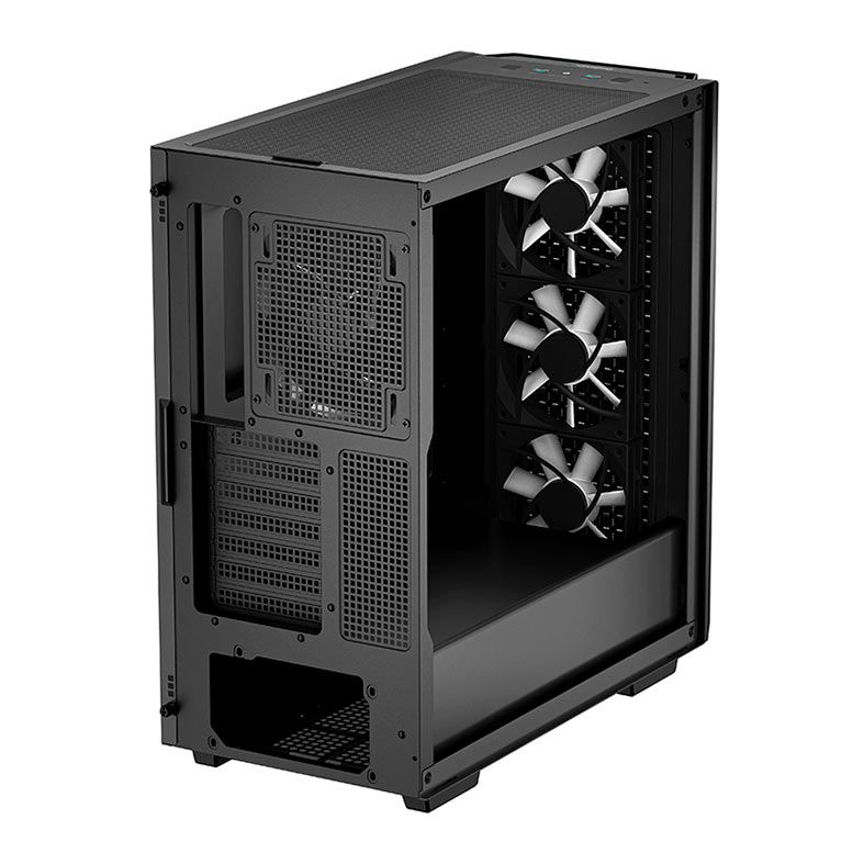 Gabinete Gamer DeepCool CG560, RGB, Mid-Tower, Lateral de Vidro, Com 4 Fans, Preto. R-CG560-BKAAE4-G-1