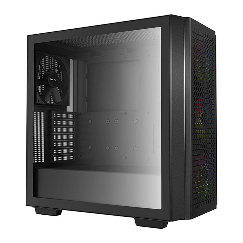 Gabinete Gamer DeepCool CG560, RGB, Mid-Tower, Lateral de Vidro, Com 4 Fans, Preto. R-CG560-BKAAE4-G-1