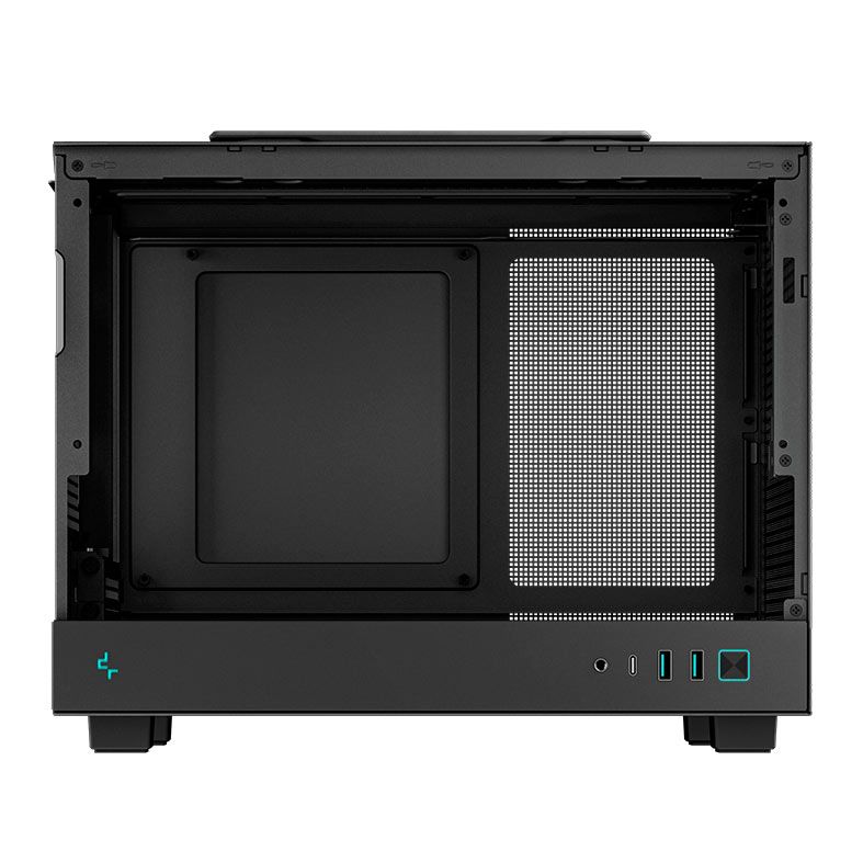 Gabinete DeepCool CH160, Mini-Tower, Lateral de Vidro, Preto, R-CH160-BKNGI0-G-1