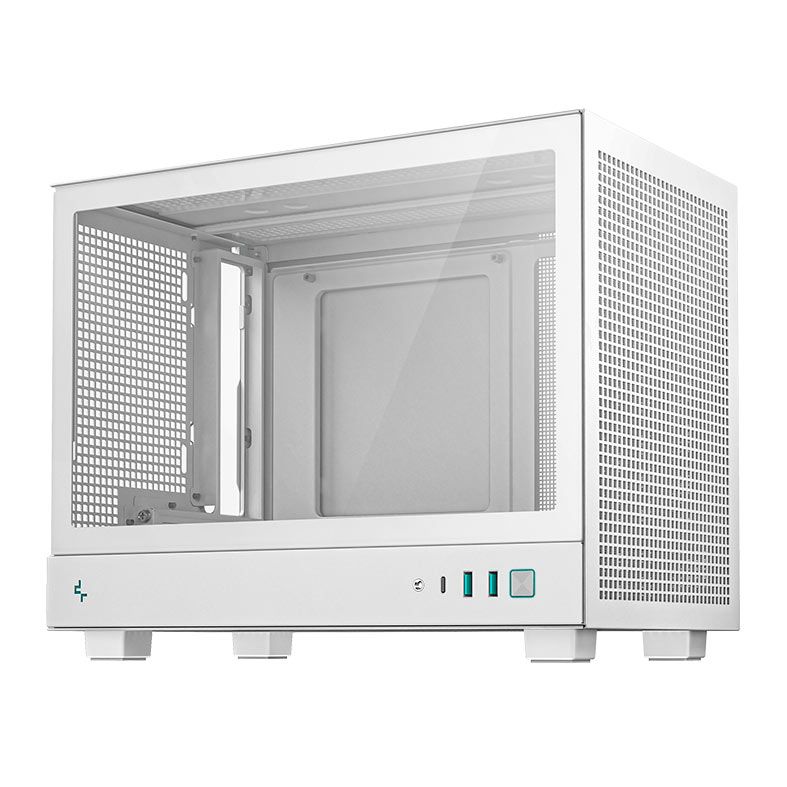 Gabinete DeepCool CH160, Mini-Tower, Lateral de Vidro, Branco, R-CH160-WHNGI0-G-1