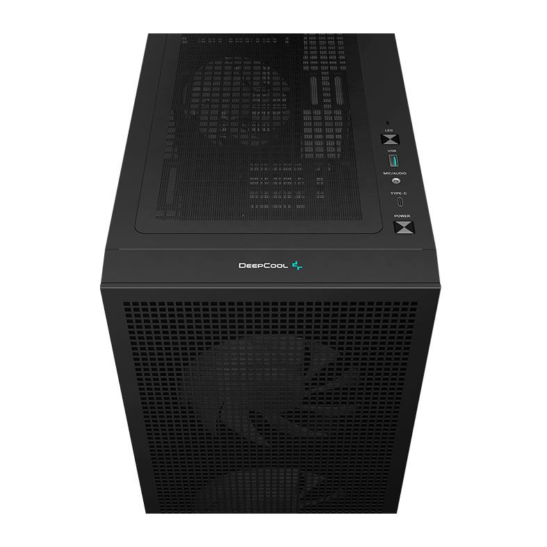 Gabinete Gamer DeepCool CH360 Digital, ARGB, Mini-Tower, Lateral de Vidro, Com 3 Fans, Preto, R-CH360-BKAPE3D-G-1