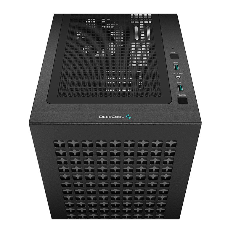 Gabinete Gamer DeepCool CH370, Mid-Tower, Lateral de Vidro, Com 1 Fan, Preto, R-CH370-BKNAM1-G-1