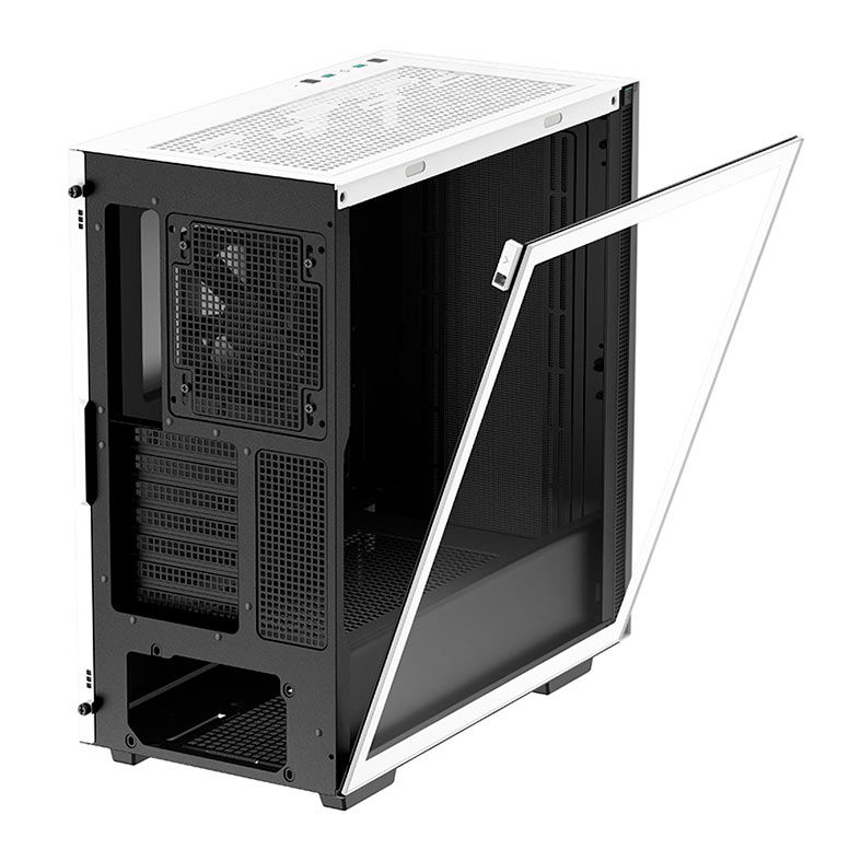 Gabinete Gamer DeepCool CH510 WH, Mid-Tower, Lateral de Vidro, Com 1 Fan, Branco, R-CH510-WHNNE1-G-1
