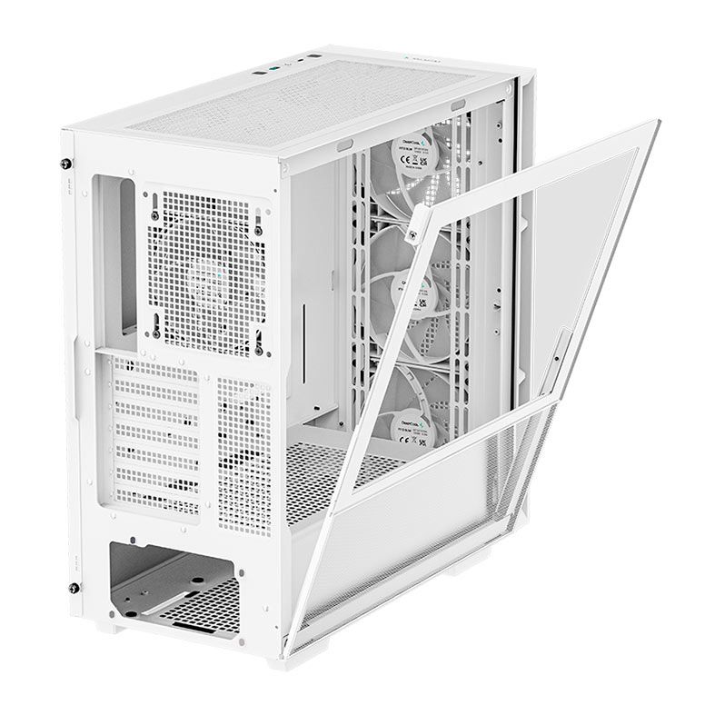 Gabinete Gamer Deepcool CH560, RGB, Mid-Tower, Lateral de Vidro, Com 4 Fans, Branco, R-CH560-WHAPE4-G-1