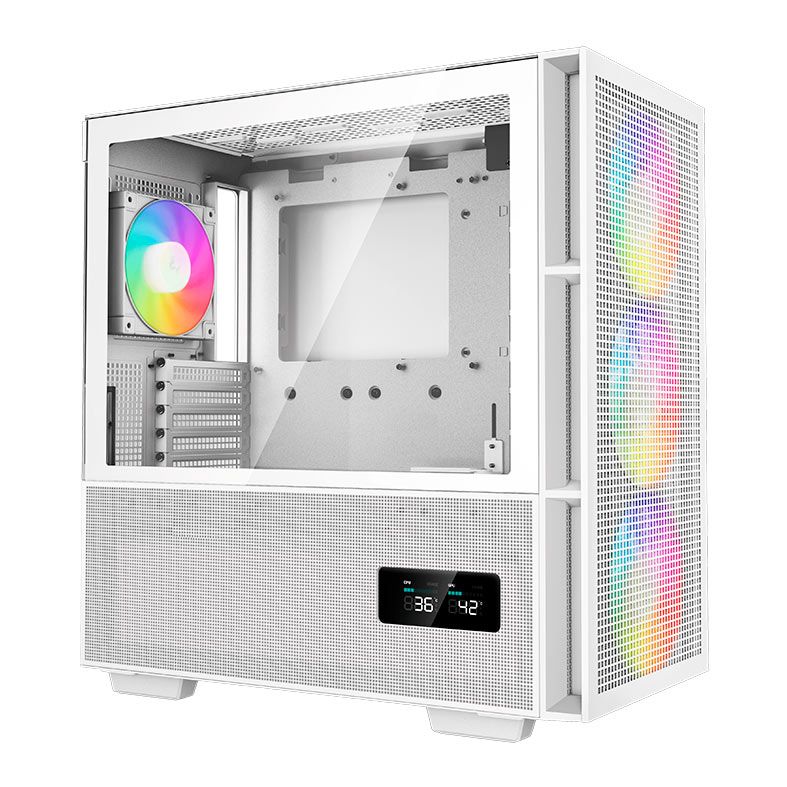 Gabinete Gamer Deepcool CH560 Digital WH, ARGB, Mid-Tower, Lateral de Vidro, Com 4 Fans, Branco, R-CH560-WHAPE4D-G-1