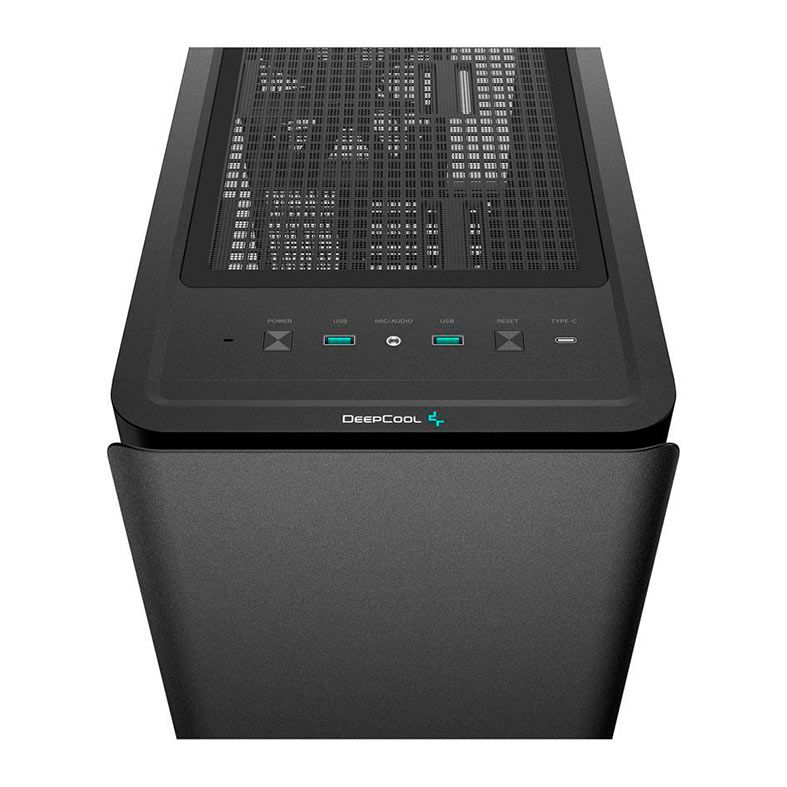 Gabinete Gamer DeepCool CK500, Mid-Tower, Lateral de Vidro, Com 2 Fans, Preto, R-CK500-BKNNE2-G-1