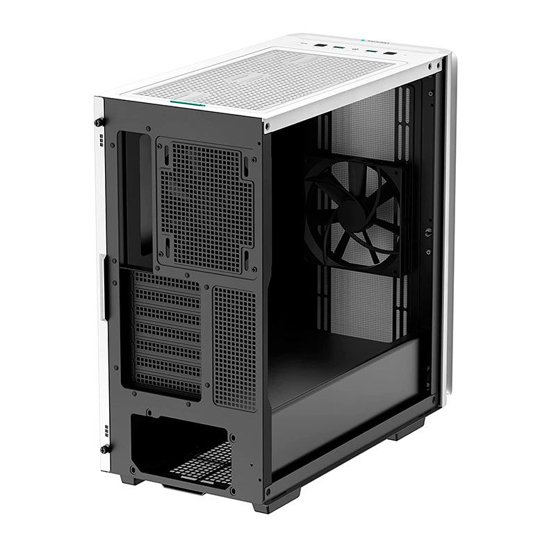 Gabinete Gamer DeepCool CK500, Mid-Tower, Lateral de Vidro, Com 2 Fans, Branco, R-CK500-WHNNE2-G-1