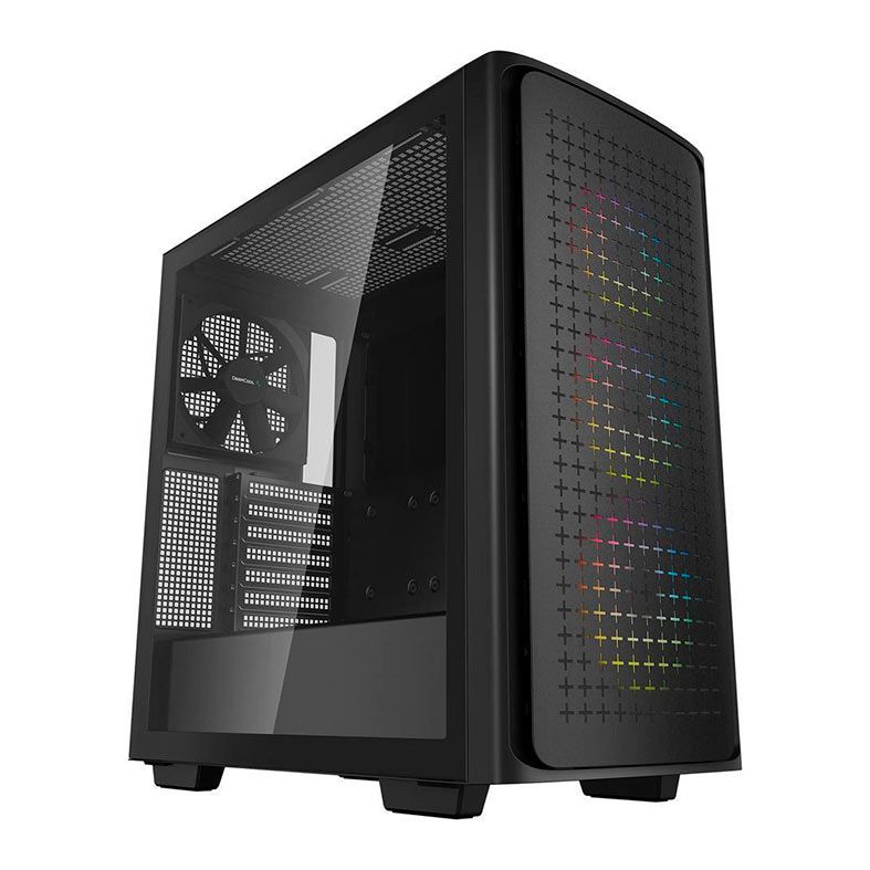 Gabinete Gamer DeepCool CK560, RGB, Mid-Tower, Lateral de Vidro, Com 4 Fans, Preto, R-CK560-BKAAE4-G-1