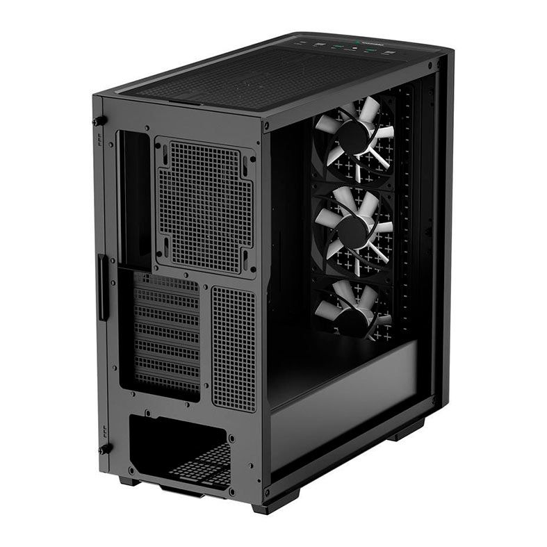 Gabinete Gamer DeepCool CK560, RGB, Mid-Tower, Lateral de Vidro, Com 4 Fans, Preto, R-CK560-BKAAE4-G-1