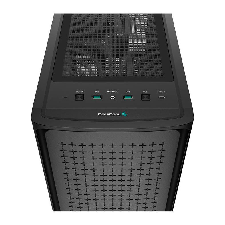 Gabinete Gamer DeepCool CK560, RGB, Mid-Tower, Lateral de Vidro, Com 4 Fans, Preto, R-CK560-BKAAE4-G-1
