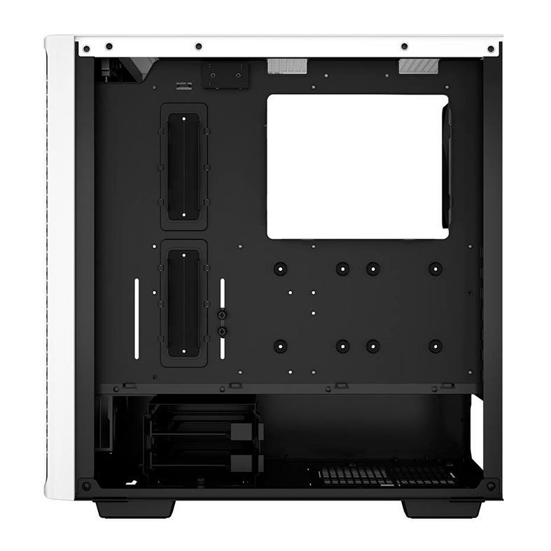 Gabinete Gamer DeepCool CK560, RGB, Mid-Tower, Lateral de Vidro, Com 4 Fans, Branco, R-CK560-WHAAE4-G-1