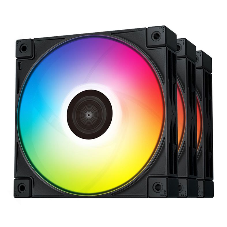 Ventoinha Deepcool FC120, 3x 120mm, A-RGB, R-FC120-BKAMN3-G-1