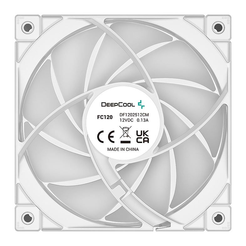 Ventoinha Deepcool FC120 White, 3x 120mm, A-RGB, R-FC120-WHAMN3-G-1