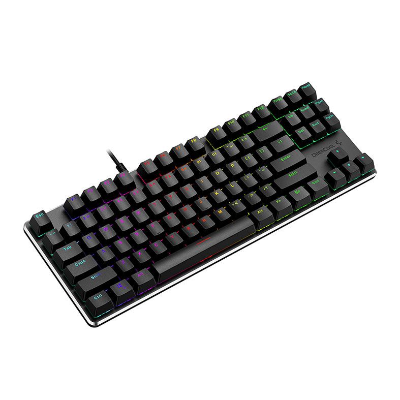 Teclado Mecanico DeepCool KB500 TKL, RGB, US, Switch Outemu Vermelho, Preto, R-KB500-BKAN4A-G