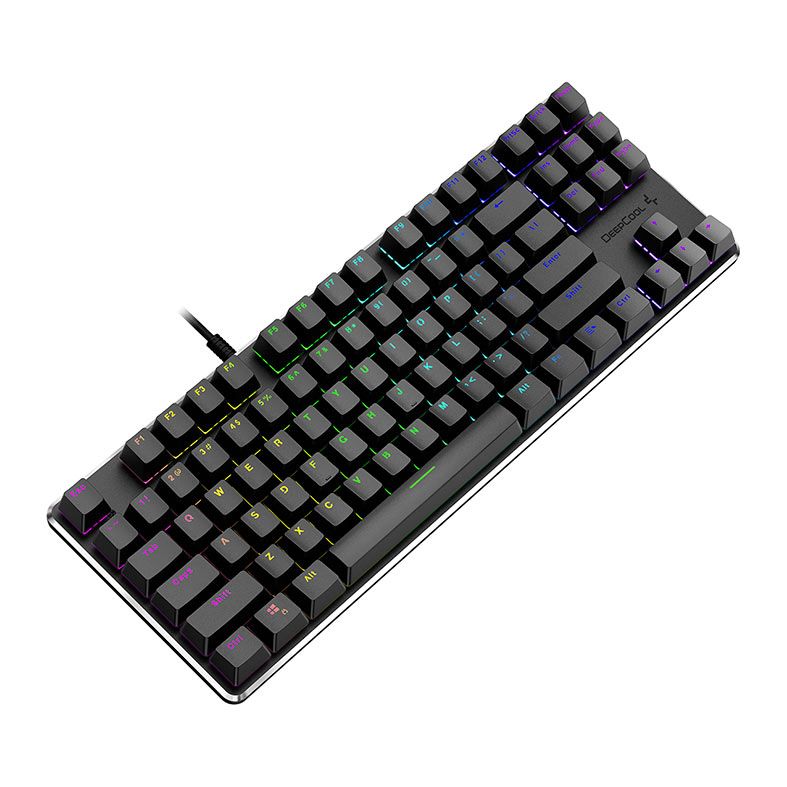 Teclado Mecanico DeepCool KB500 TKL, RGB, US, Switch Outemu Vermelho, Preto, R-KB500-BKAN4A-G