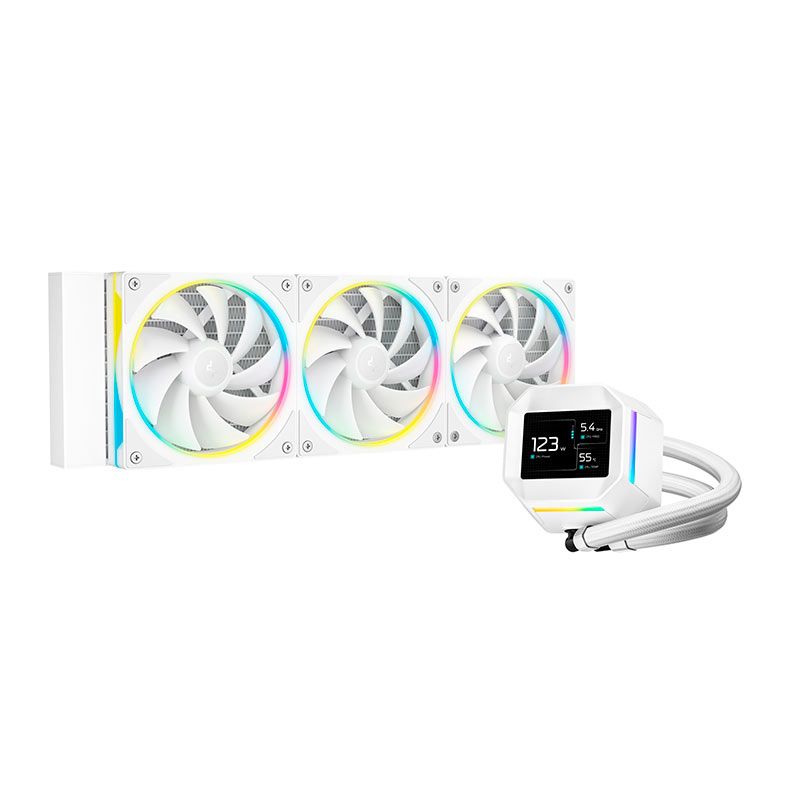 Water Cooler DeepCool LM360, ARGB, 360mm, Branco, R-LM360-WHDMMC-1
