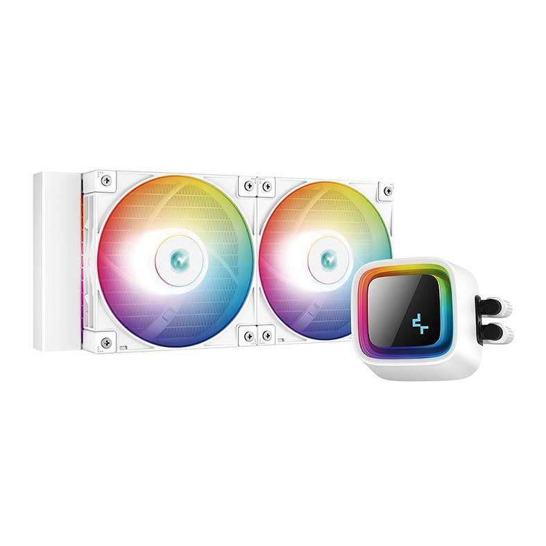 Water Cooler DeepCool LS520, A-RGB, 240mm, Branco, R-LS520-WHAMNT-G-1