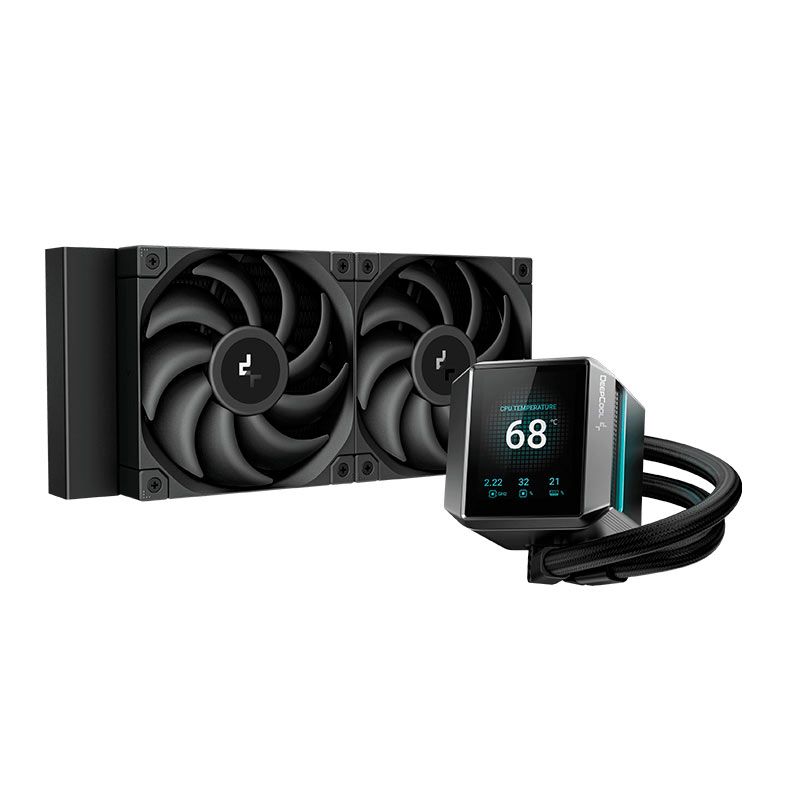 Water Cooler Deepcool Mystique 240, Display LCD, 240mm, Preto, R-LX550-BKDSNC-G-1
