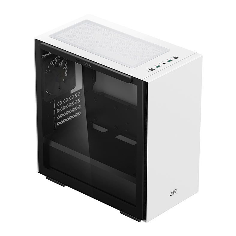 Gabinete Gamer DeepCool Macube 110, Mid-Tower, Lateral de Vidro, Com 1 Fan, Branco, R-MACUBE110-WHNGM1N-G-1