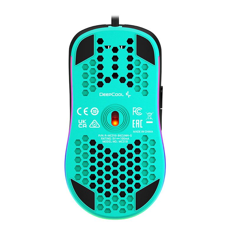 Mouse Gamer DeepCool MC310, RGB, 12800DPI, 7 Botoes, Preto, R-MC310-BKCUNN-G