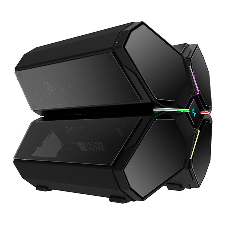 Gabinete Gamer DeepCool Quadstellar Infinity, RGB, Lateral de Vidro, Preto, R-QUADSTELLAR-G-1