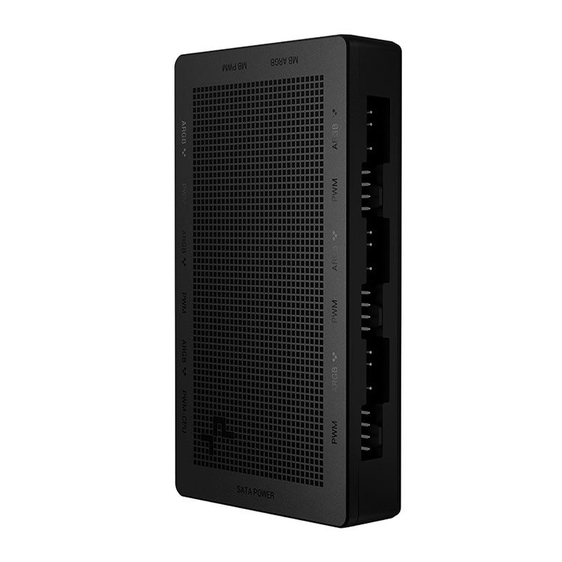 Hub PWM Deepcool SC790, 2 In 1, 12 Portas 5v, Preto, R-SC790-BKNSNN-G