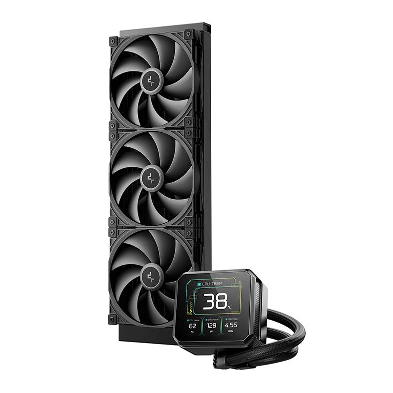 Water Cooler Deepcool Spartacus 420, Com Tela IPS LCD 3.4, 420mm, Preto, R-SPT420-BKDSMP-G-1
