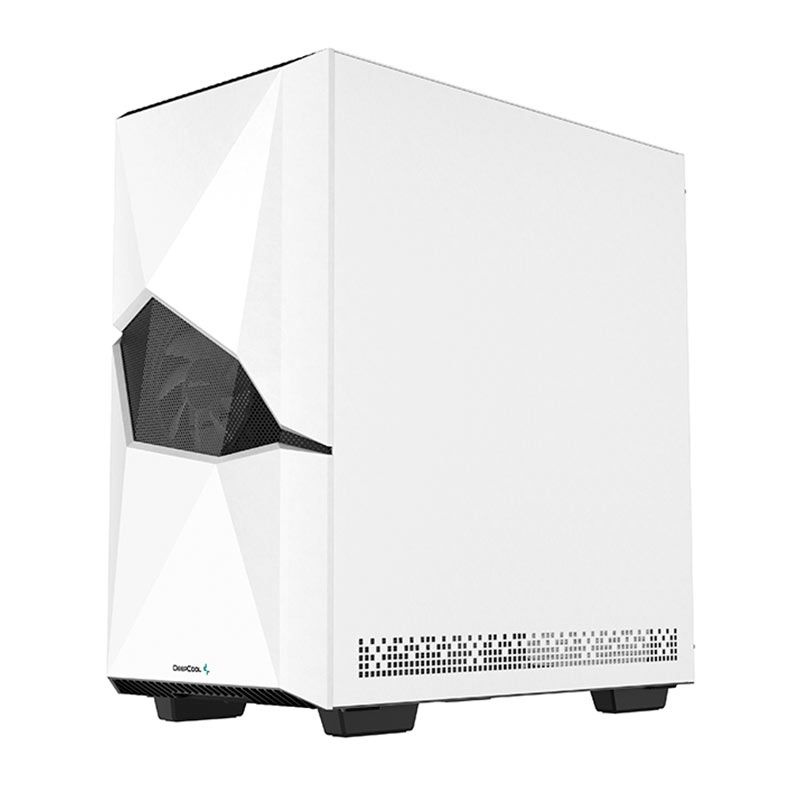 Gabinete Gamer DeepCool Cyclops, Mid-Tower, Lateral de Vidro, Com 1 Fan, Branco, R-WHAAE1-C-1