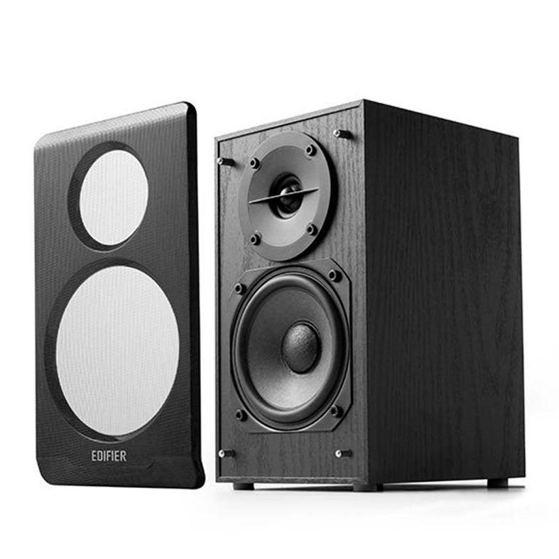 Caixa de Som Edifier R33BT, 10W RMS 2x5W, Bluetooth, AUX P2, Preto, R33BT-BK