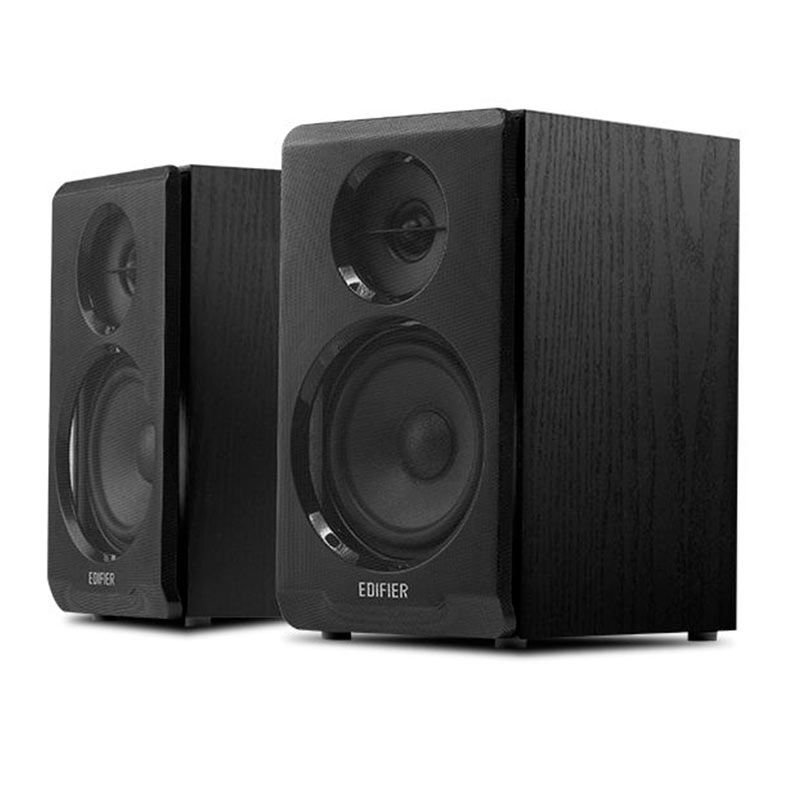Caixa de Som Edifier R33BT, 10W RMS 2x5W, Bluetooth, AUX P2, Preto, R33BT-BK