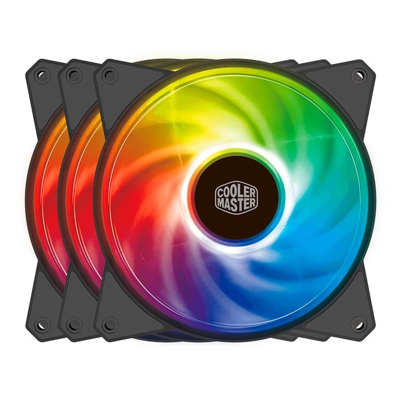Kit Ventoinhas Cooler Master Masterfan MF120R ARGB 3x120mm, R4-120R-203C-R1