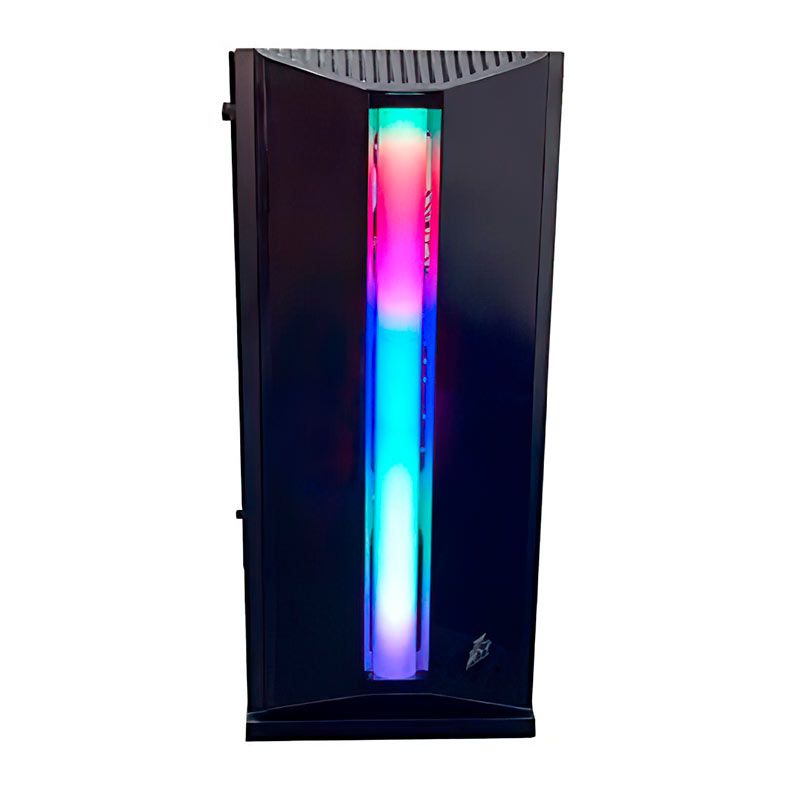 Gabinete Gamer 1STPlayer Rainbow-R6, RGB, Mid-Tower, Lateral de Vidro, Preto, R6-BK