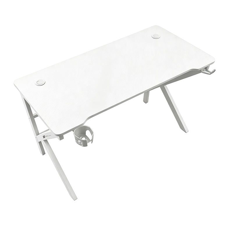 PRE VENDA - Mesa Gamer R8 Zion, 140cm, Branco, R8-ZION140-WH