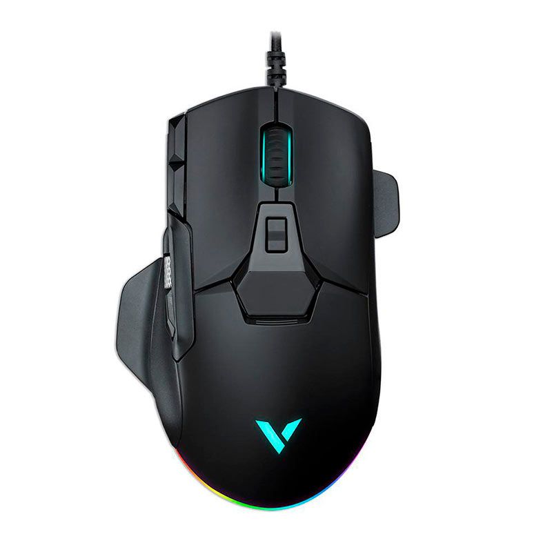 Mouse Gamer Rapoo V330, Led, 6200DPI, 12 Botoes, Preto, RA023