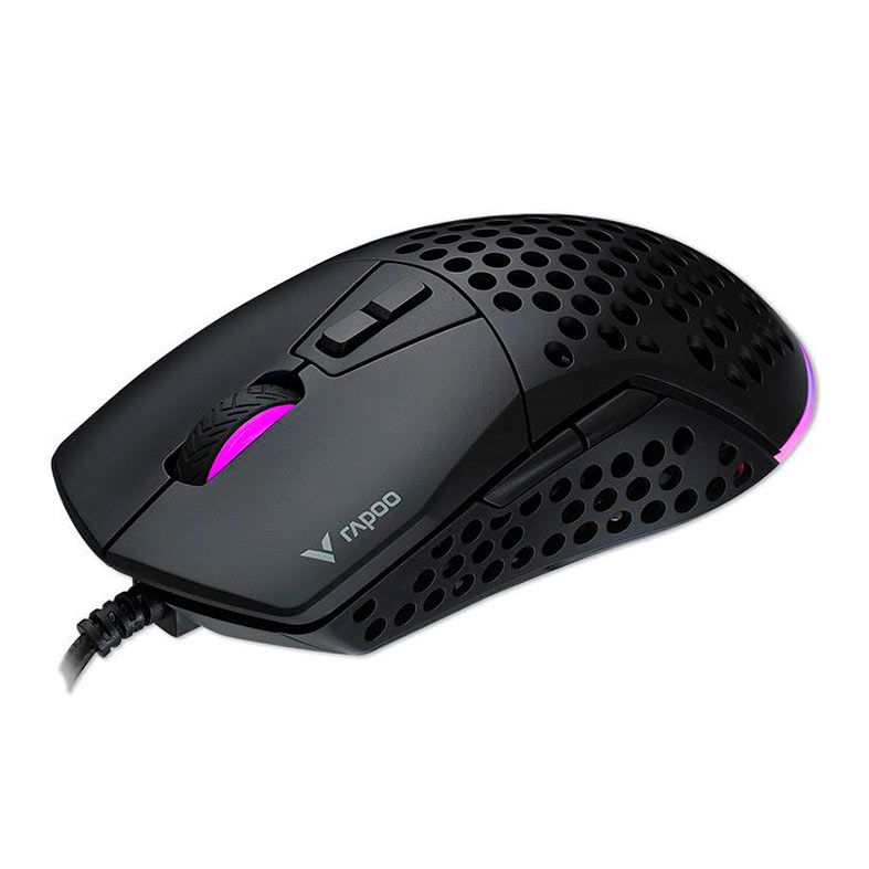 Mouse Gamer Rapoo V360, Led, 6200DPI, 7 Botoes, Preto, RA024