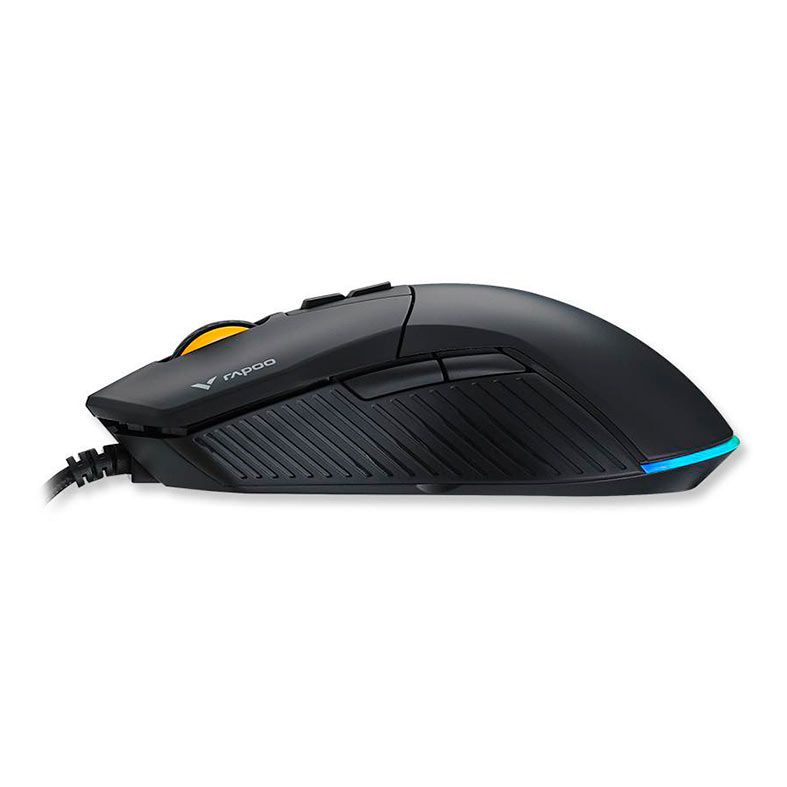 Mouse Gamer Rapoo V360, Led, 6200DPI, 7 Botoes, Preto, RA024
