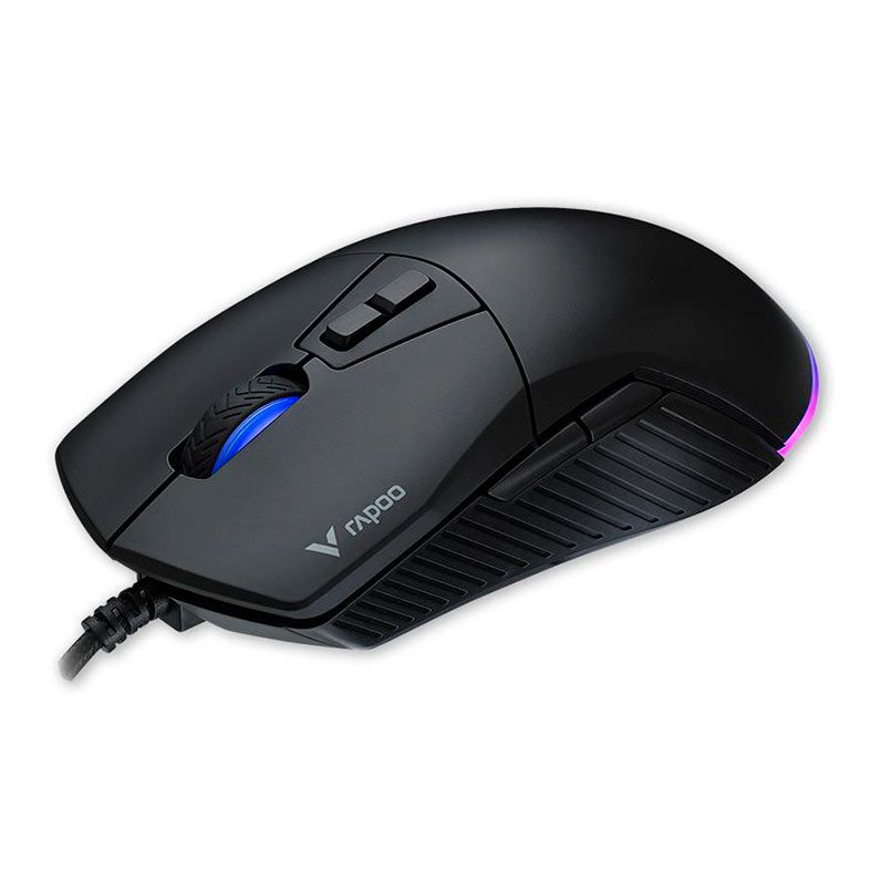 Mouse Gamer Rapoo V360, Led, 6200DPI, 7 Botoes, Preto, RA024