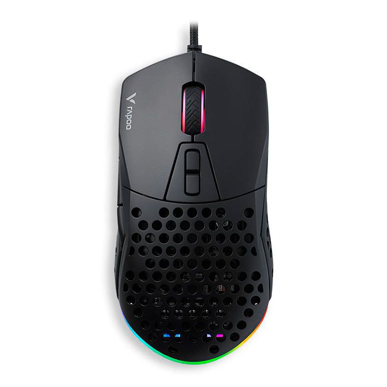 Mouse Gamer Rapoo V360, Led, 6200DPI, 7 Botoes, Preto, RA024