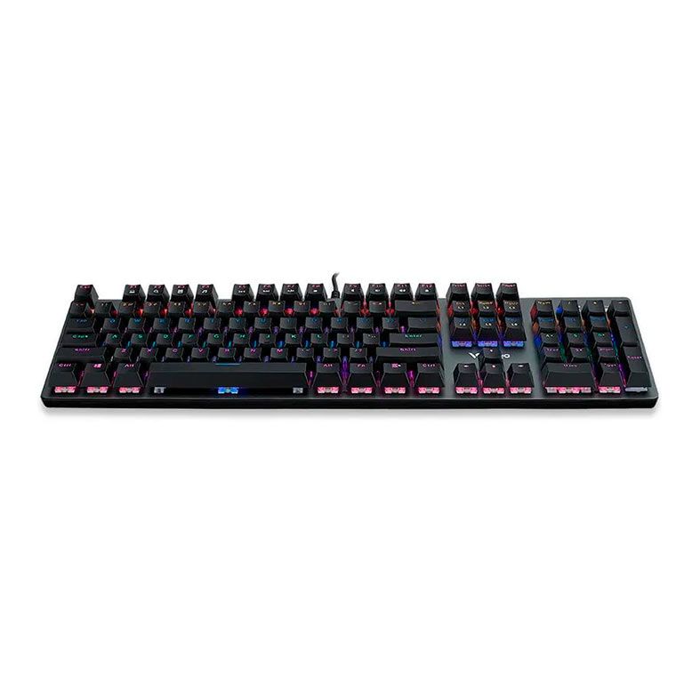 Teclado Mecânico Rapoo V500SE, USB, Switch Azul, Preto, RA028