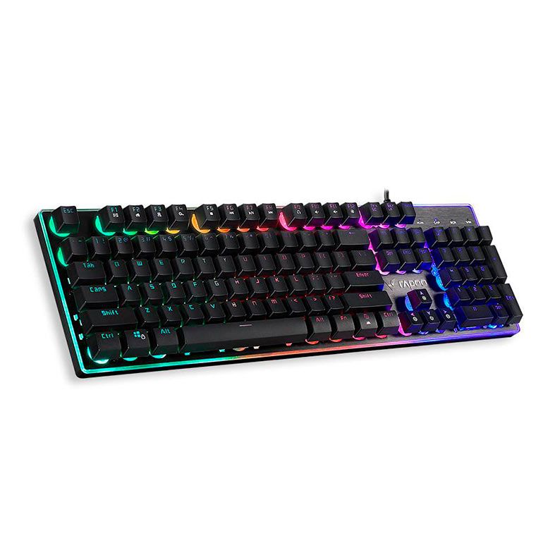 Teclado Gamer Rapoo V52PRO, Led, Preto, RA029