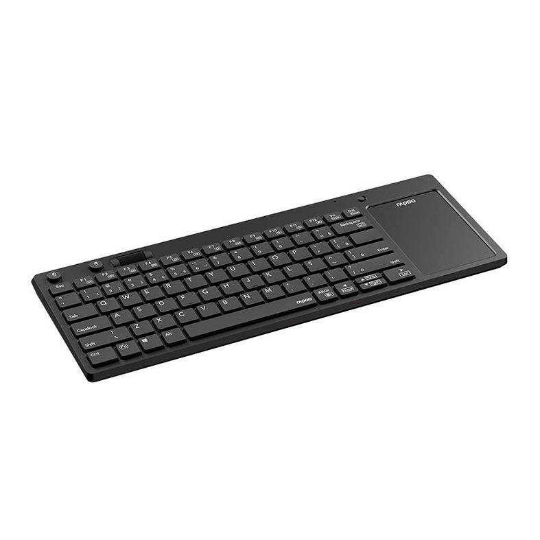 Teclado Rapoo Touch K2800, ABNT2, Wireless, Preto, RA039