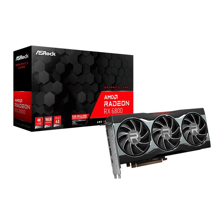 Placa de Video AsRock Radeon RX 6800 16GB GDDR6 2‎56-bit, Radeon RX 6800 16G