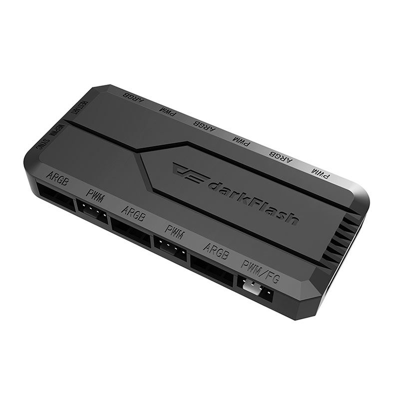 Controladora Aigo DarkFlash, RC2-PWM, 6 Porta ARGB, 5 portas PWM, RC2-PWM