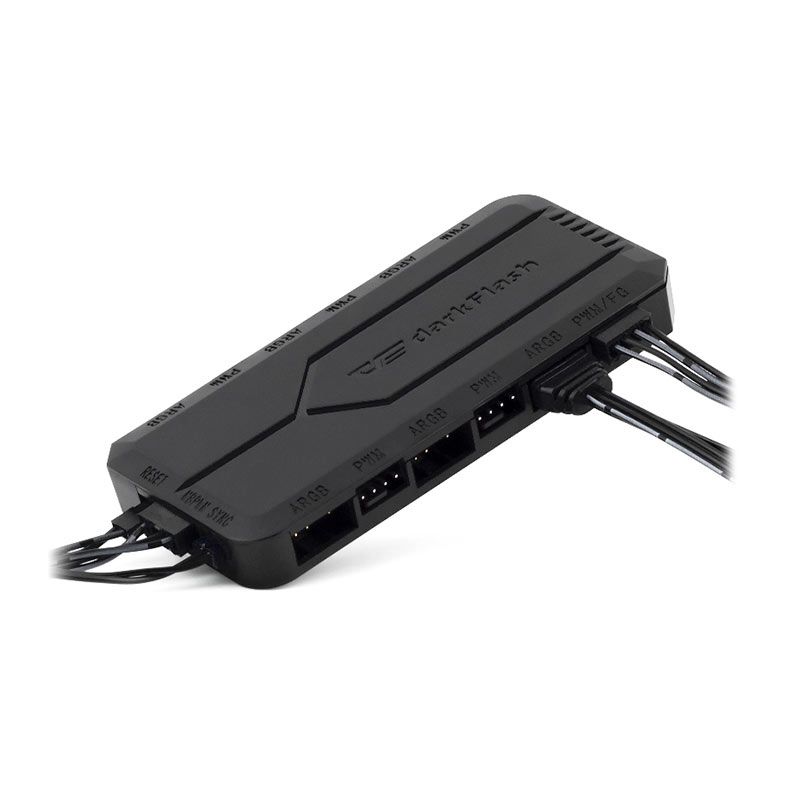 Controladora Aigo DarkFlash, RC2-PWM, 6 Porta ARGB, 5 portas PWM, RC2-PWM